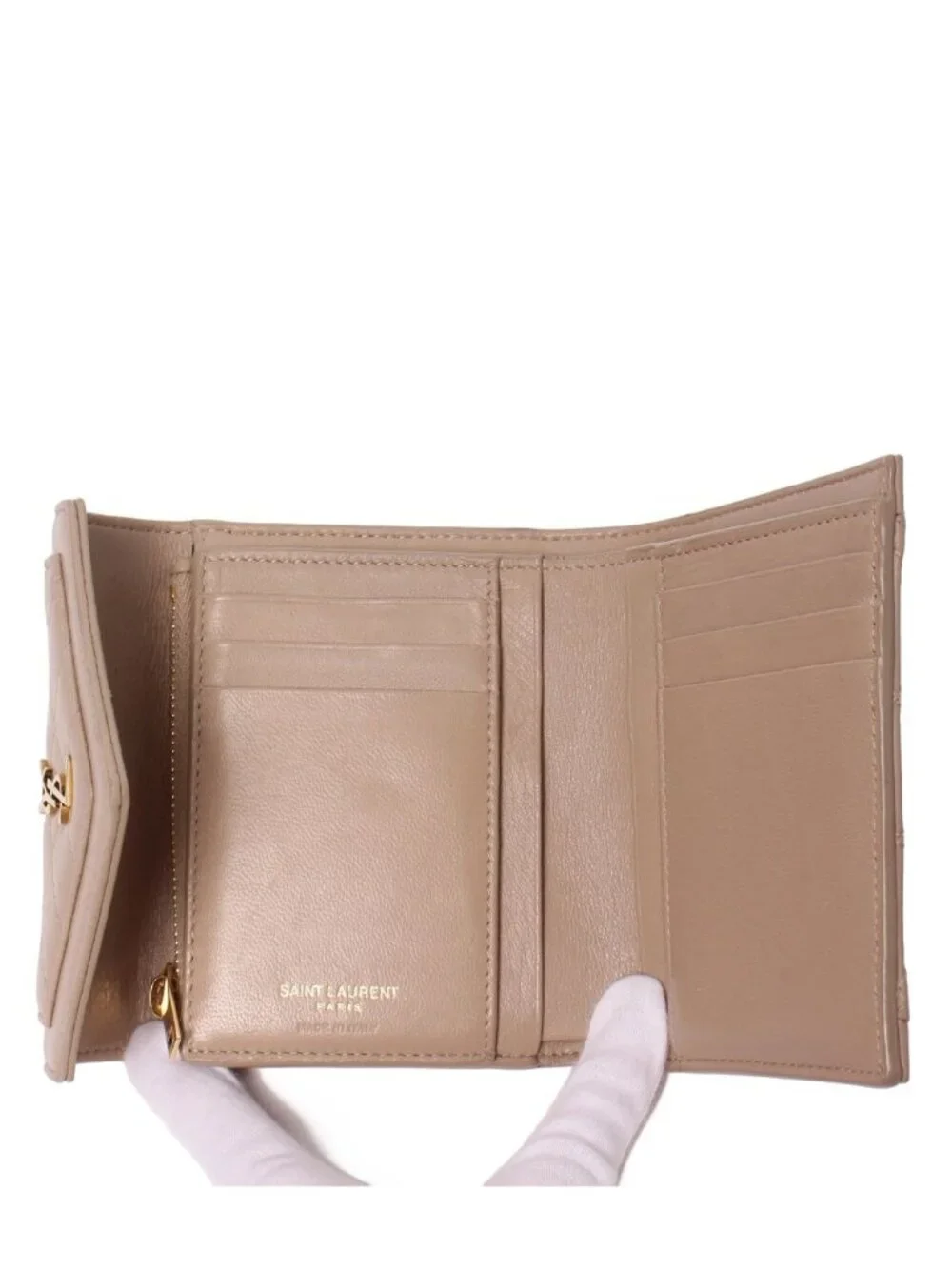 Saint Laurent Paris Trifold Wallet